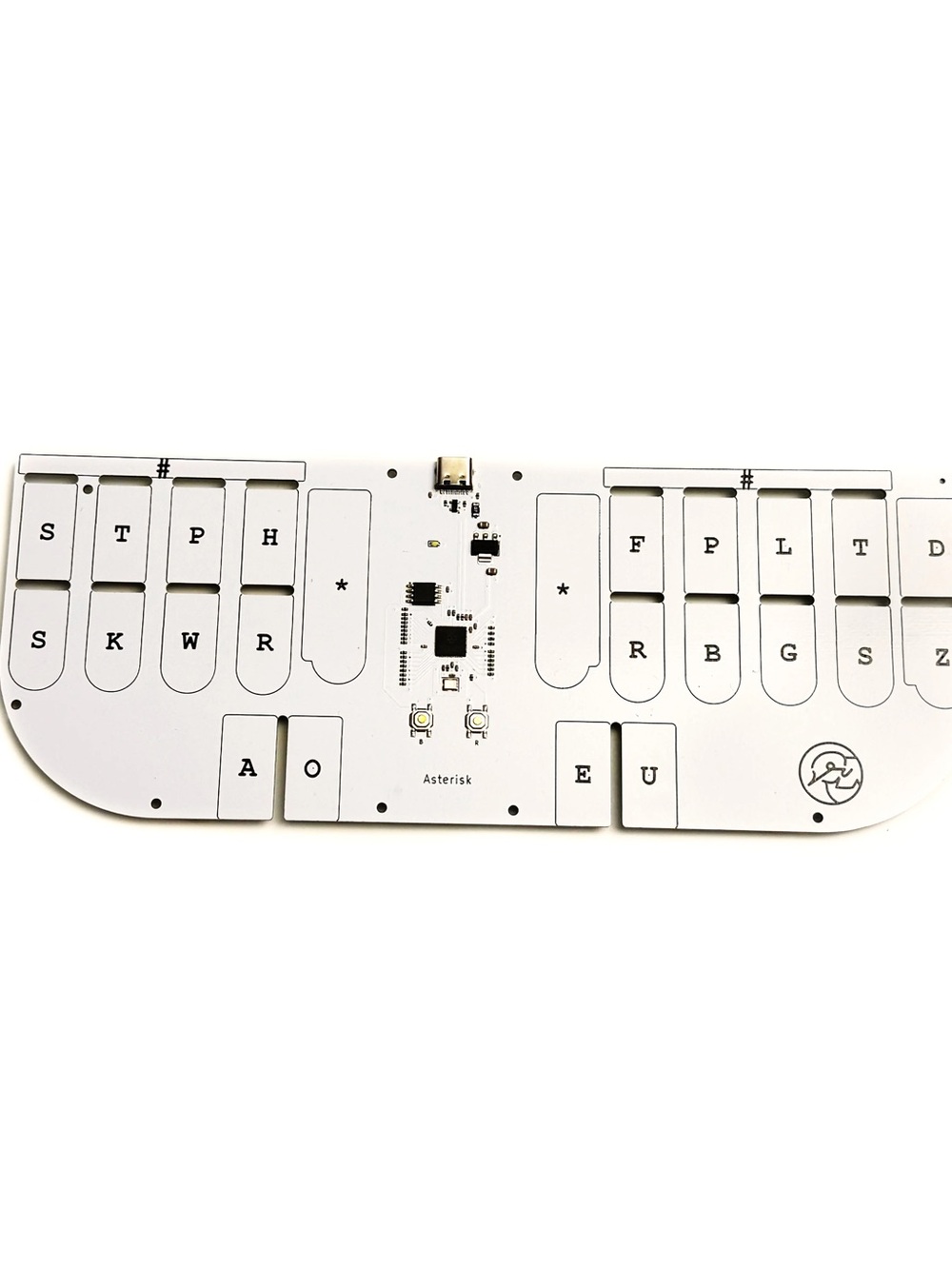 Asterisk V2 Steno Keyboard - White